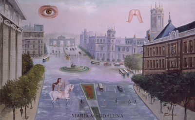 Nono Bandera. "María Magdalena" (1999). Óleo sobre lienzo. 73 x 116 cms.