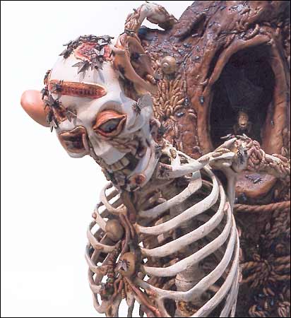 Jake & Dinos Chapman. "Sex I", 2003 (detalle). Bronce pintado. 246 x 244 x 125 cm. Cortesía Colección Olbricht, Alemania.
