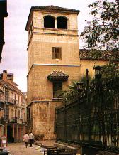 Palacio de los condes de Buenavista (siglo XVI), sede del Museo Picasso de Málaga. Torre de la fachada.