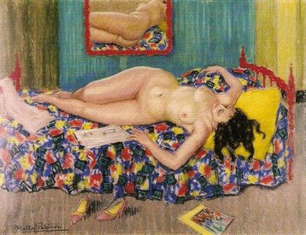 Rollo Paterson. DESNUDO. 1968. Pastel. 50 x 65 cm.